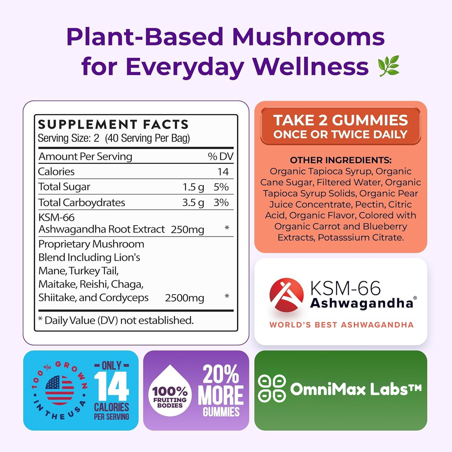 OmniMax Labs™ | Organic Mushroom Gummies