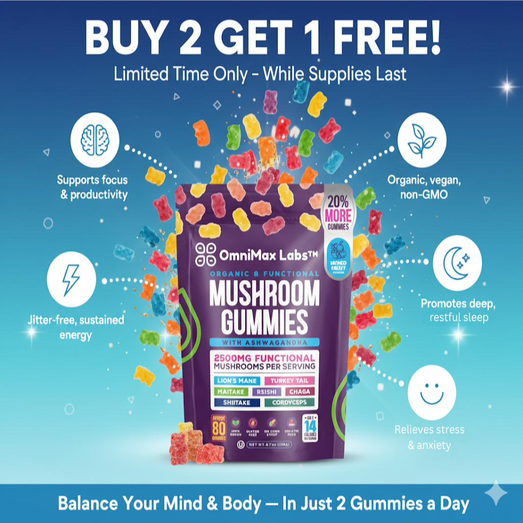 OmniMax Labs™ | Organic Mushroom Gummies